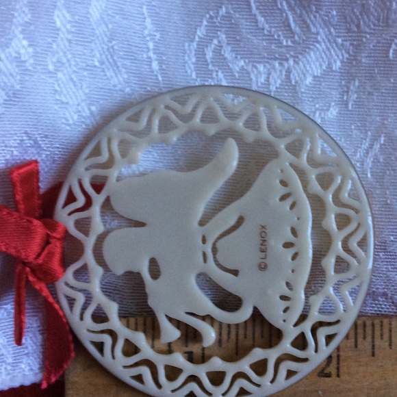 Lenox Christmas Ornament Angel with Horn Yuletide - Picture 9 of 15